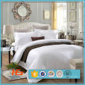 300TC White Plain Fabric Stars Hotel Cotton Bedding Set